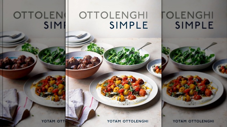 A close-up of the cover of Ottolenghi Simple, by Yotam Ottolenghi