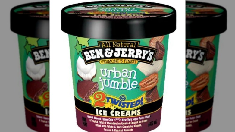 Pint of Ben and Jerry's Urban Jungle ice cream flavor