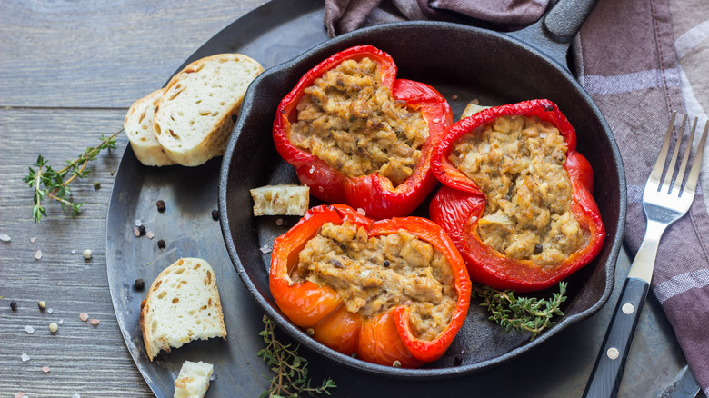 tuna salad stuffed bell peppers
