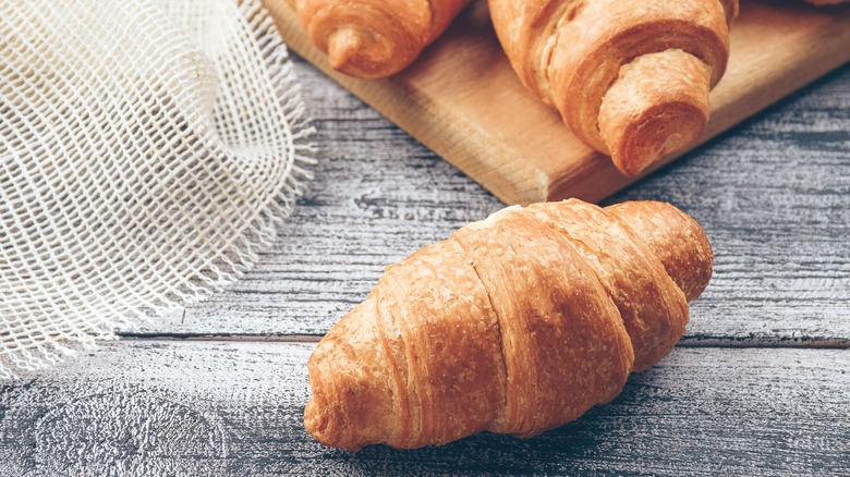 croissants on a table